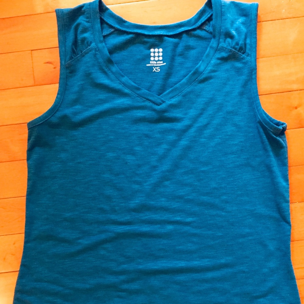 Cotton summer tank .... deep sea blue color